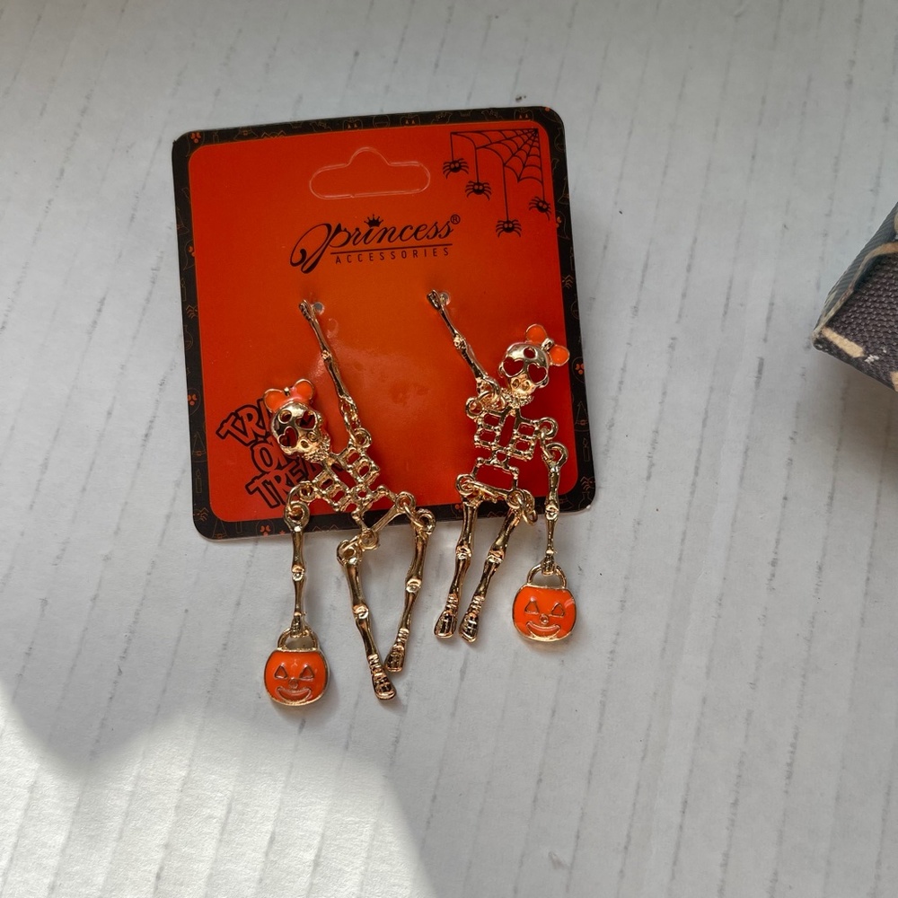 Halloween Skeleton Drop Earrings